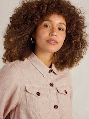 White Stuff Natural Camille 100% Linen Jacket - Image 5 of 7