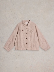 White Stuff Natural Camille 100% Linen Jacket - Image 6 of 7