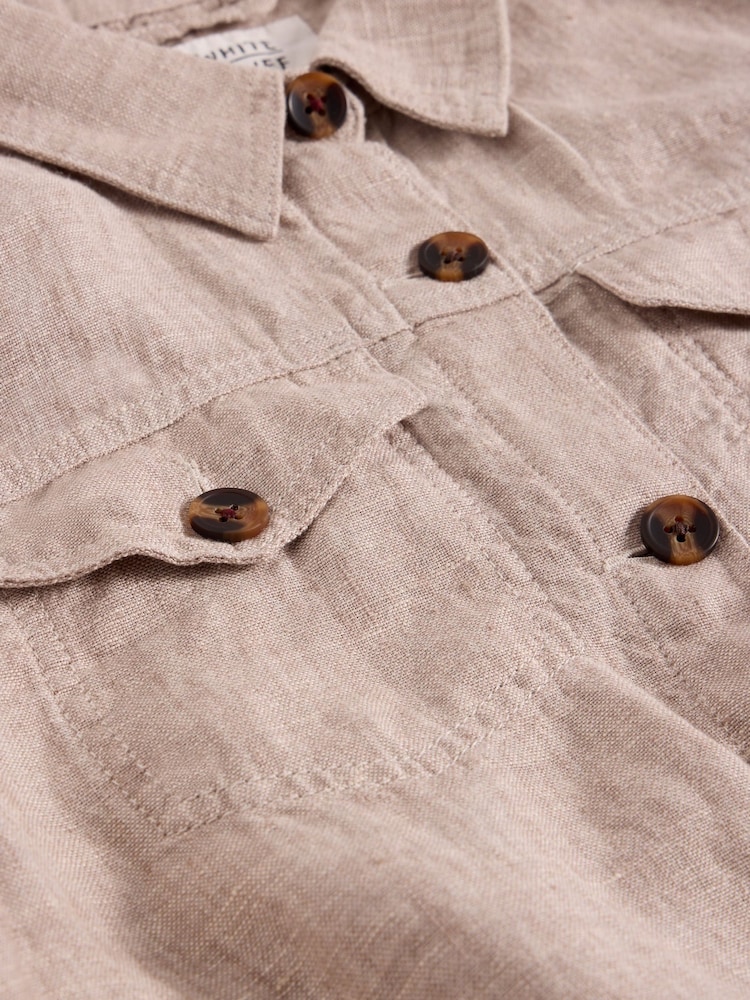 White Stuff Natural Camille 100% Linen Jacket - Image 7 of 7