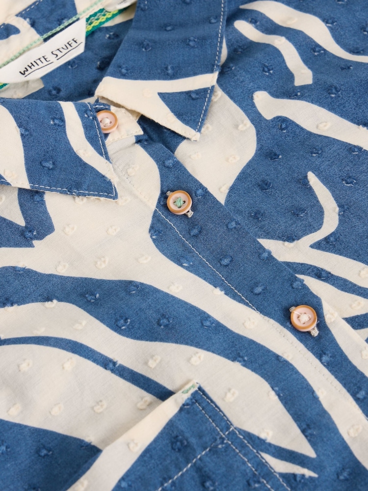 White Stuff Blue Ellie Cotton Shirt - Image 7 of 7 White Stuff Blue Ellie Cotton Shirt - Image 7 of 7