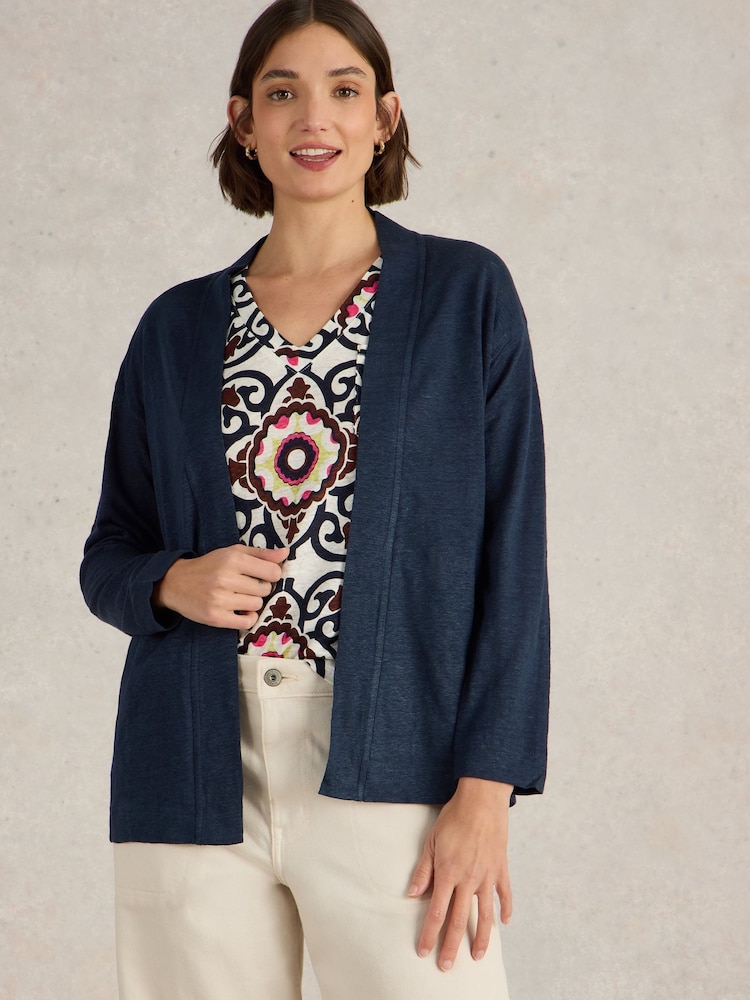 White Stuff Carly 100% Linen Cardigan - Slika 1 iz 6
