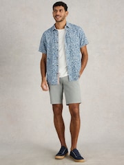 White Stuff Blue Finsbury Paisley Printed Shirt - Image 1 of 6