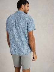 White Stuff Blue Finsbury Paisley Printed Shirt - Image 3 of 6
