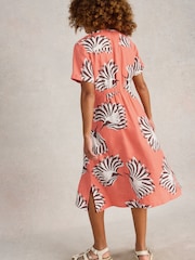 White Stuff Pink Iris 100% Linen Dress - Image 3 of 6