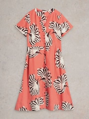 White Stuff Pink Iris 100% Linen Dress - Image 5 of 6