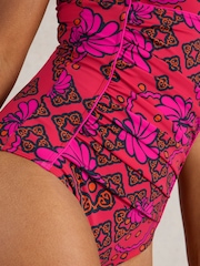 White Stuff Orange Splash Control Swimsuit - Image 4 of 6