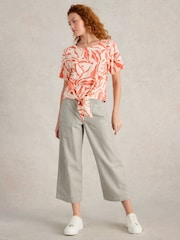 White Stuff Sara Tie Hem Top - Imagen 1 de 6