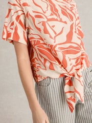 White Stuff Sara Tie Hem Top - Imagen 4 de 6