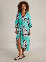 White Stuff Blue Cleo Kimono - Image 4 of 7