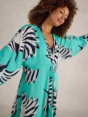 White Stuff Blue Cleo Kimono - Image 5 of 7