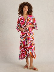 White Stuff Pink Cleo Kimono - Image 1 of 6