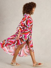 White Stuff Pink Cleo Kimono - Image 3 of 6
