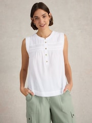White Stuff White 100% Organic Cotton Isla Mix Blouses - Image 1 of 6