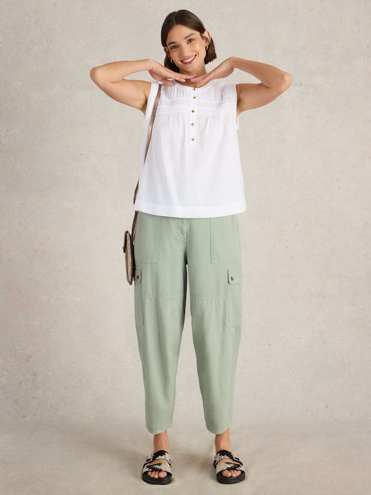 White Stuff White 100% Organic Cotton Isla Mix Blouses - Image 3 of 6