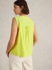 White Stuff Yellow 100% Organic Cotton Isla Mix Blouses - Image 3 of 6