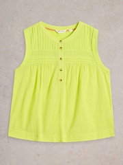 White Stuff Yellow 100% Organic Cotton Isla Mix Blouses - Image 5 of 6