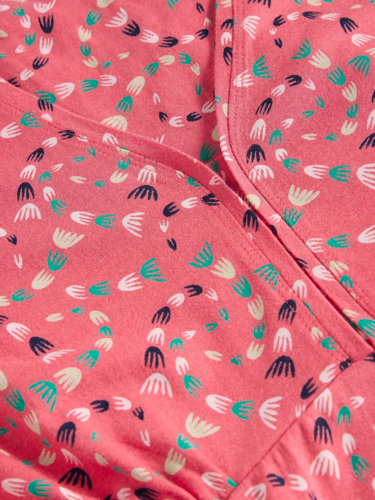 White Stuff Pink Megan Jersey Dress - Image 6 of 6
