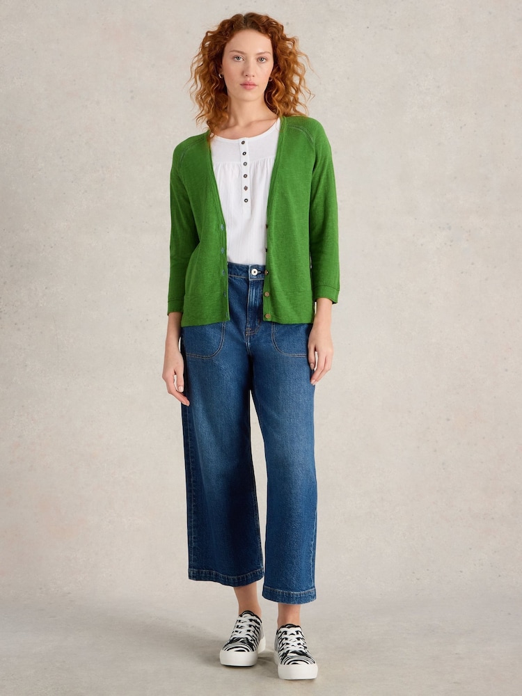 White Stuff Green Naria Cardigan - Image 3 of 6