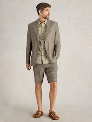 White Stuff Green Peak Lepal 100% Linen Blazer - Image 1 of 6