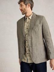 White Stuff Green Peak Lepal 100% Linen Blazer - Image 2 of 6