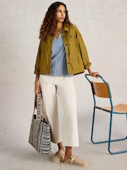 Azul - Camiseta con muesca en el cuello Nelly de White Stuff - Imagen 3 de 6