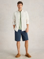 White Stuff White Keswick Long Sleeve 100% Linen Shirt - Image 3 of 6