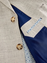 White Stuff Grey 100% Linen Blazer - Image 5 of 6