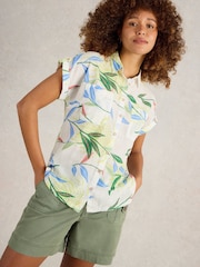 White Stuff White Ellie 100% Organic Cotton Shirt - Image 4 of 6