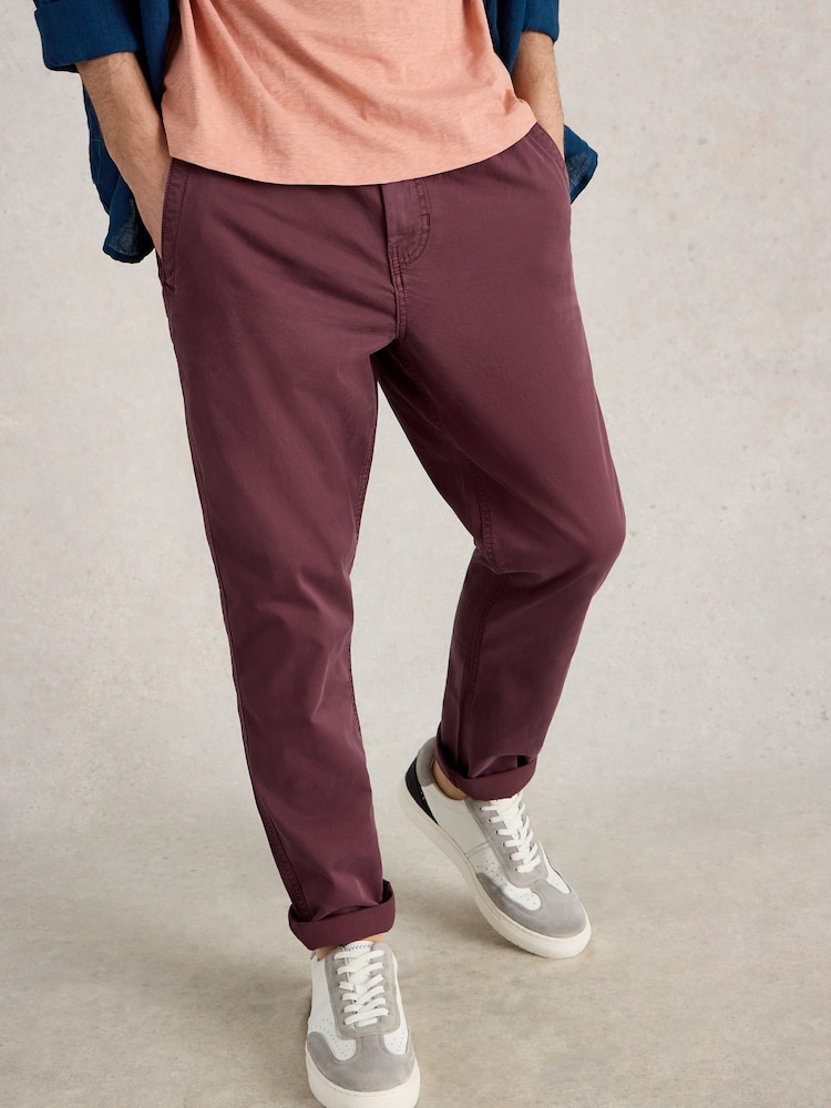 White Stuff Purple Sutton Drawstring Trousers - Image 1 of 6