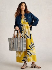 White Stuff Yellow Lorna Linen Blend Maxi Dress - Image 5 of 8