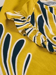 White Stuff Yellow Lorna Linen Blend Maxi Dress - Image 8 of 8