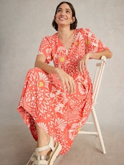 White Stuff Red Lucy Midi Dress - Image 1 of 6
