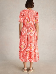 White Stuff Red Lucy Midi Dress - Image 2 of 6