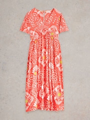 White Stuff Red Lucy Midi Dress - Image 5 of 6