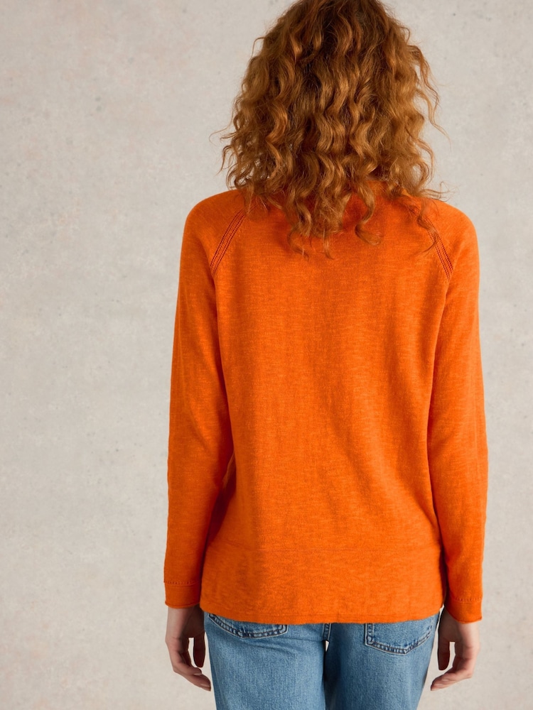 White Stuff Orange Naria Jumper - Image 2 of 6