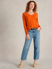 White Stuff Orange Naria Jumper - Image 3 of 6