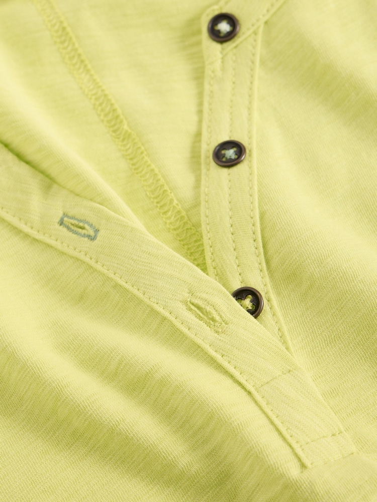 White Stuff Yellow Lola 100% Cotton Vest - Image 6 of 6