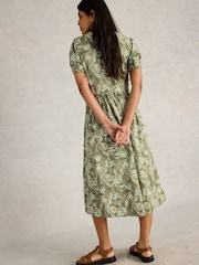 White Stuff Green Leah Jersey Dress - Image 2 of 6