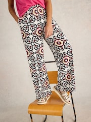White Stuff White Lucy Linen Blend Trousers - Image 1 of 6