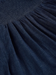 White Stuff Blue 100% Organic Cotton Phoebe Maxi Skirt - Image 6 of 6