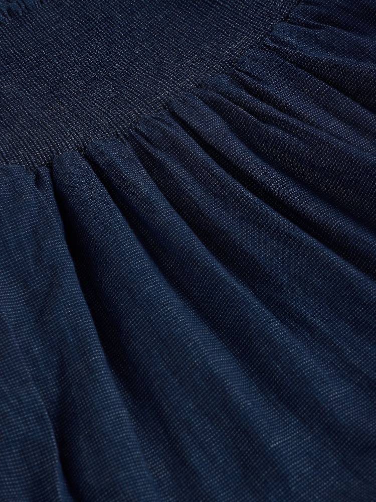 White Stuff Blue 100% Organic Cotton Phoebe Maxi Skirt - Image 6 of 6