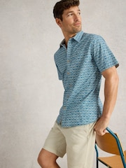 White Stuff Ramen Bowl Short Sleeve Printed Shirt - Изображение 3 из 6