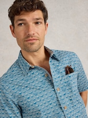 White Stuff Ramen Bowl Short Sleeve Printed Shirt - Изображение 4 из 6