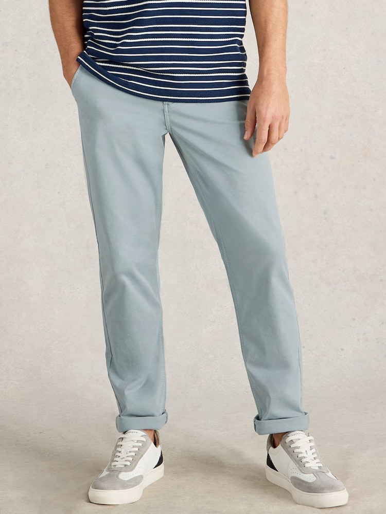 White Stuff Blue Sutton Organic Chino Trousers - Image 1 of 6