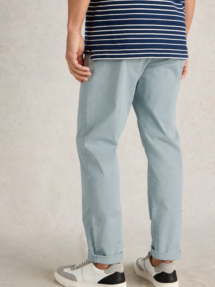 White Stuff Blue Sutton Organic Chino Trousers - Image 2 of 6