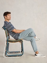 White Stuff Blue Sutton Organic Chino Trousers - Image 4 of 6