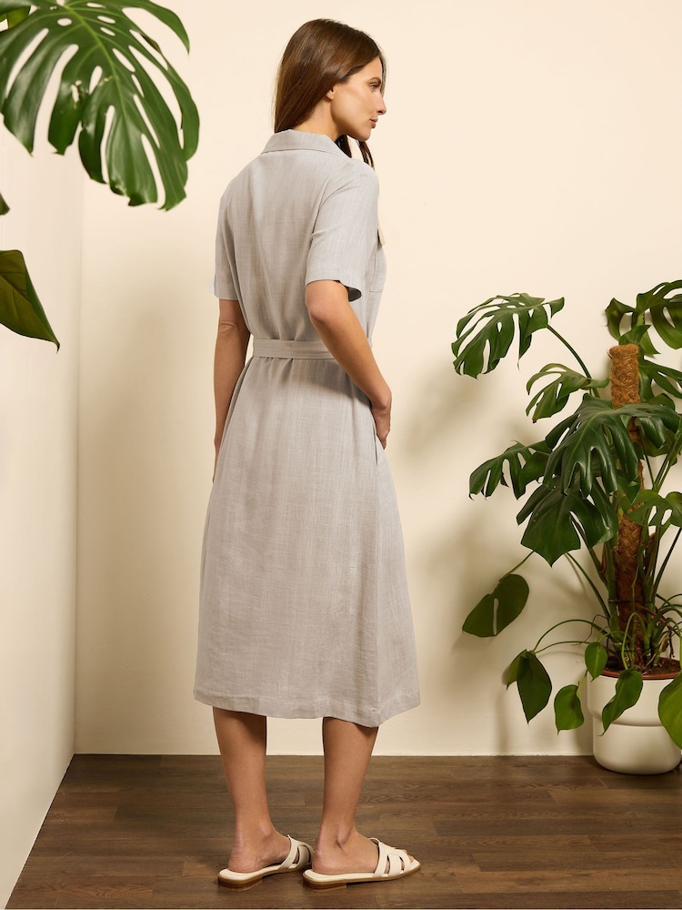 M&Co Natural Shirt Dress - Image 3 of 5
