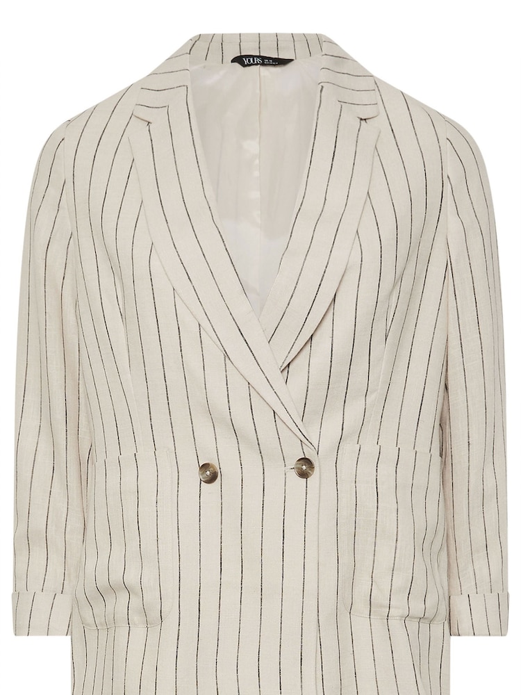 Yours Curve Tailored Stripe Blazer - Bild 6 von 6 Yours Curve Tailored Stripe Blazer - Bild 6 von 6