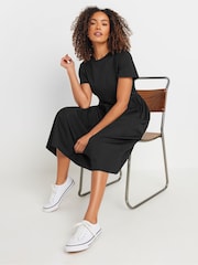 M&Co Black Short Sleeve Midi Dress - Image 2 of 5