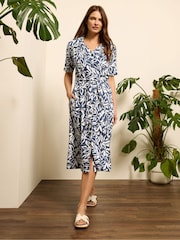 M&Co Blue Shirt Dress - Image 1 of 5